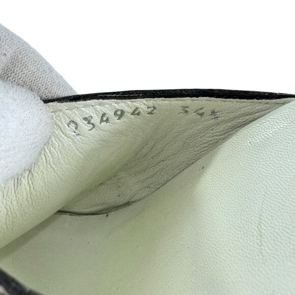 GUCCI White Leather Guccissima Horsebit Platform Clogs Italy Marked as 34.5-4.5 - Picture 7 of 11